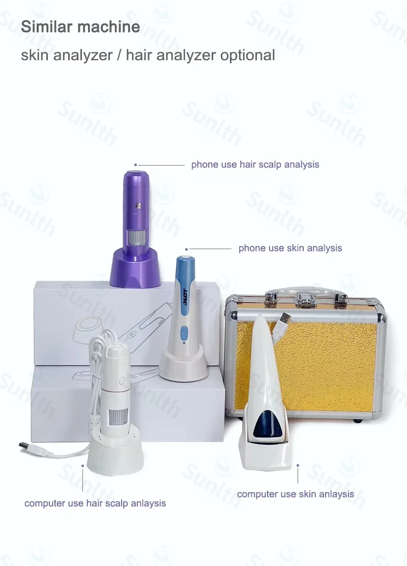 Scanner digital de pele 3d, detector profissional de diagnóstico de pele, analisador de pele facial, máquina de análise de rugas e óleo