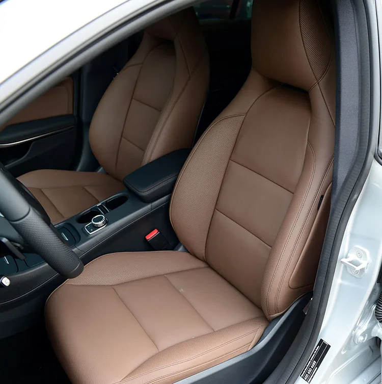 For Mercedes Benz CLA 250 2013 2014 2015 2016 2017 2018 PU Leather Custom Car Seat Covers Set Interior Protector Accessories
