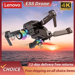 Lenovo E88 Drone HD 4K podwójny aparat 8K Mini WIFI fotografia lotnicza składana Quadcopter zabawki profesjonalne szerokokątne RC Dron prezent