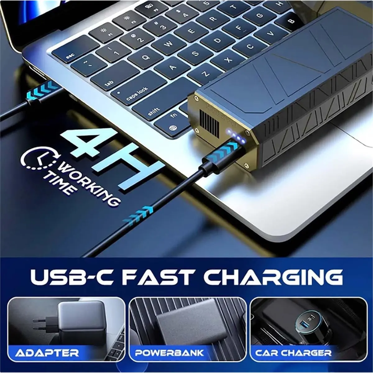 

Thermal Snow Blower-3 Levels Adjustable,Efficient Turbine,Portable Thermal Blower,for Car Defrost,Snow&Dust Removal