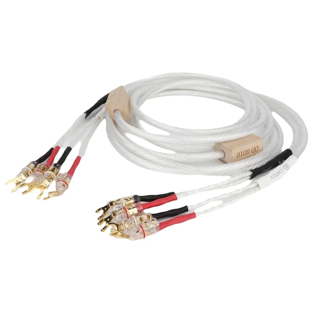 

Пара кабелей Nordost Odin2 7n occ посеребренный кабель для динамиков Biwire Позолоченный кабель для аудиокабеля с разъемом 2–2 лет