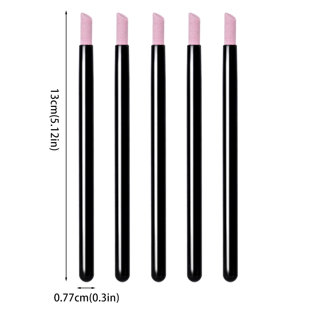 5Pcs/Lot Nails Art Quartz Grinding Pen for Remover Cuticle Dead Skin UV Gel Polish Nail File DIY Manicure Pedicure Care Tools