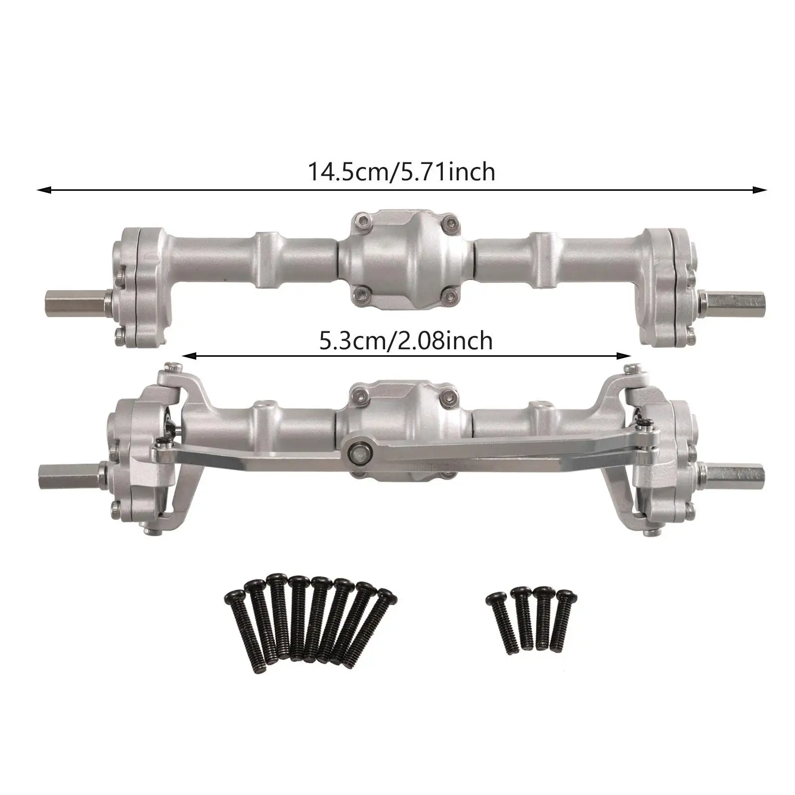 Front and Rear Portal Axles Accessories with Screws for 1:12 LC79 D96 99S