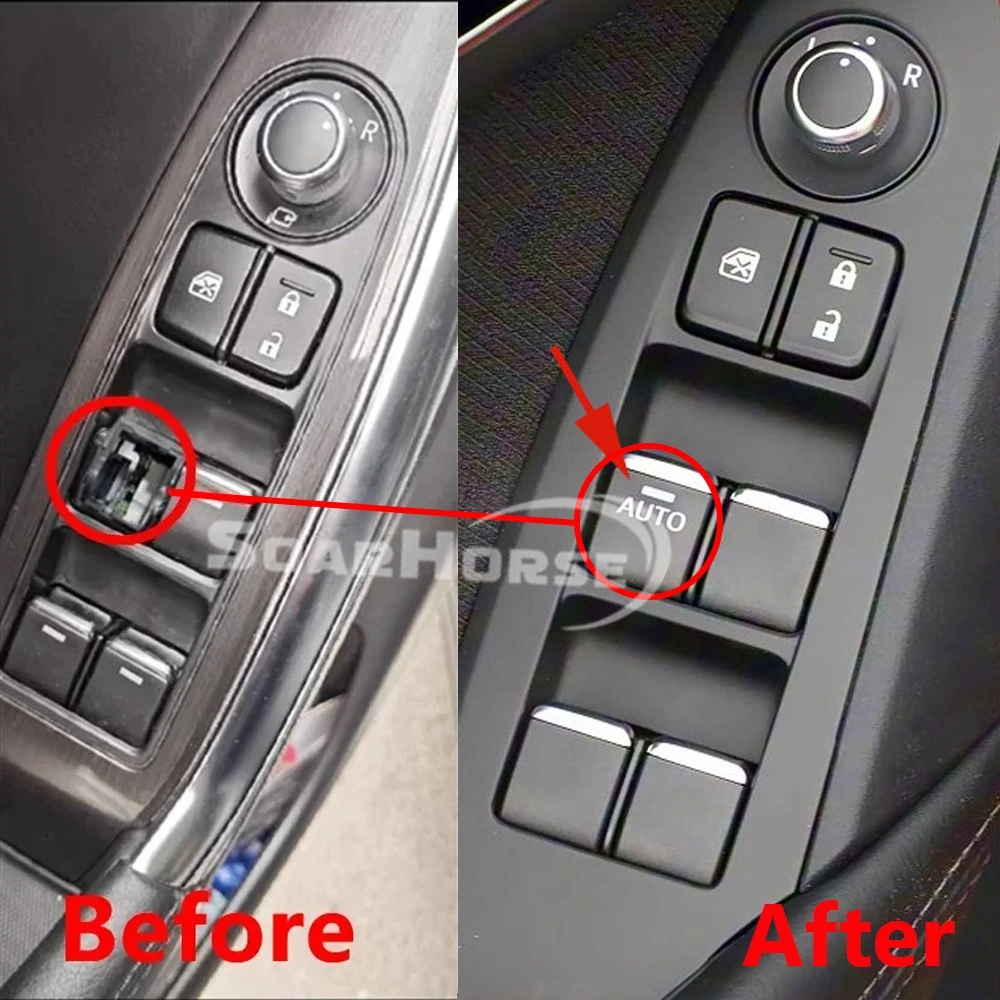 1Pcs Auto Front Left Window Lifter Switch Control Button Cover For Mazda CX-5 CX5 CX-8 CX8 CX-9 CX9 2 Demio DJ 3 Axela 6 Atenza