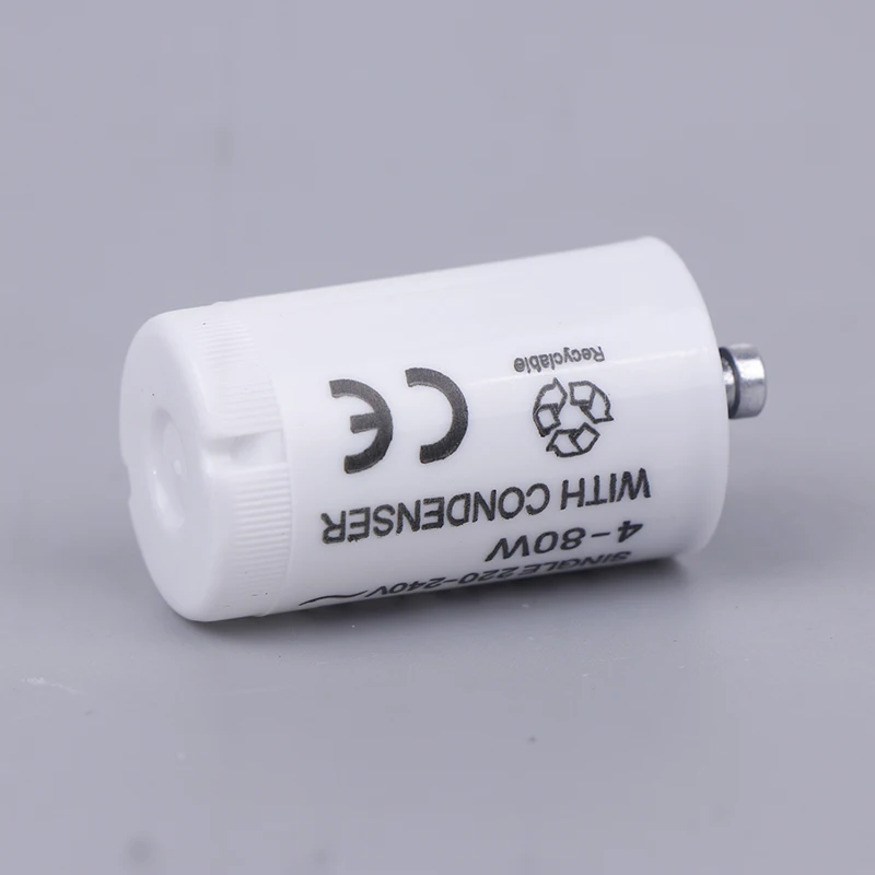 5pcs/set Single 220V-250V 4-80W Fluorescent Lamp Starter FS-U S2 TL Starter Tube Fuse Starters