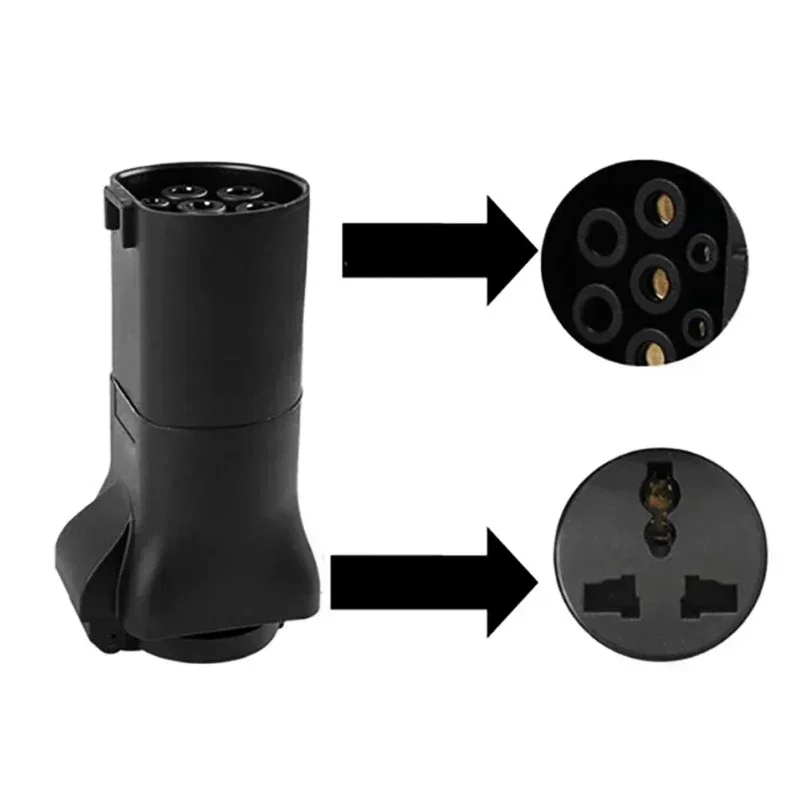 32A 7KW 1-fazowy V2L TYP 2 IEC62196-2 do 220V Uniwersalny adapter rozładowarki samochodowej EU Schuko Socket EV