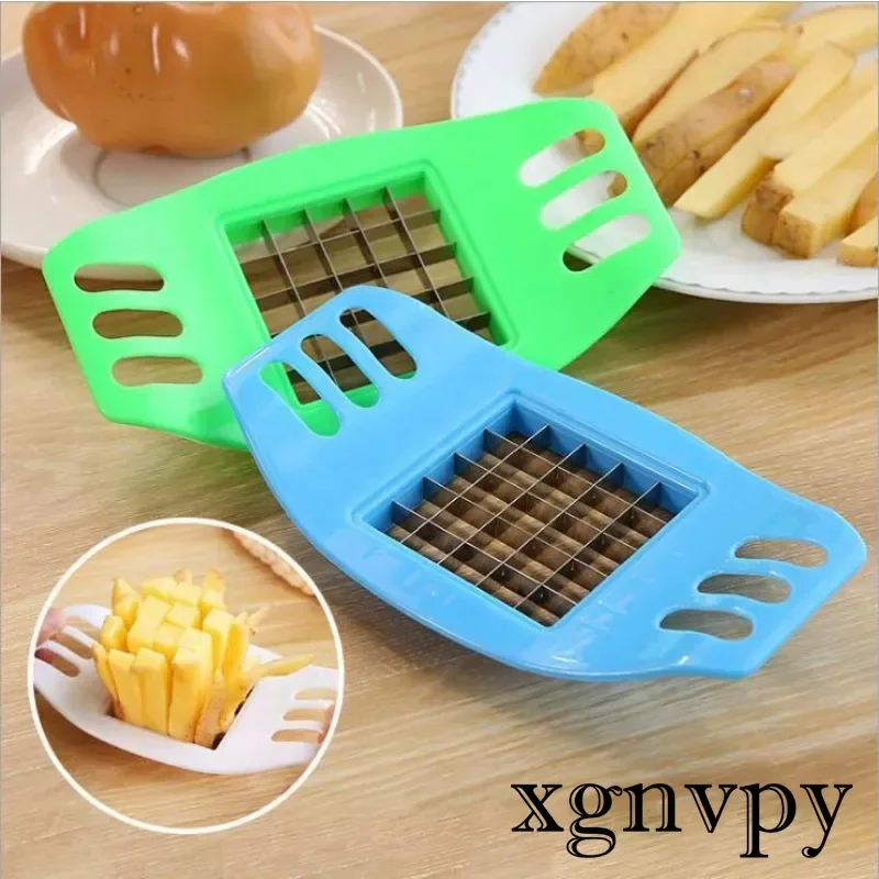 xgnvpy Mini Creative Potato Slicer Home Fries Cutter Knife Kitchen Gadget Fries Cut Tool Accessories Easy and Efficient Cutting