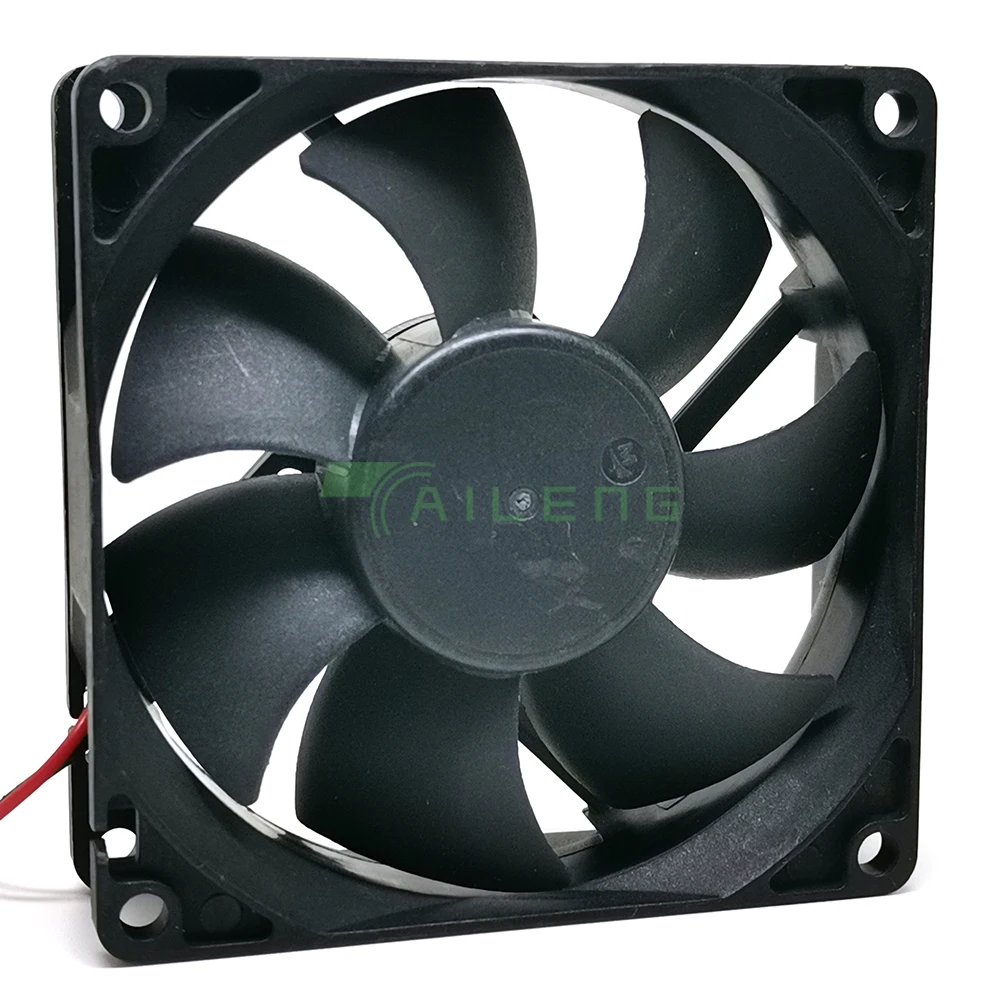 Ventilador de refrigeração com 2 fios, 80x80x25mm, 8025 kf0825b1sm, dc12v, 0.30a, 8cm, novo