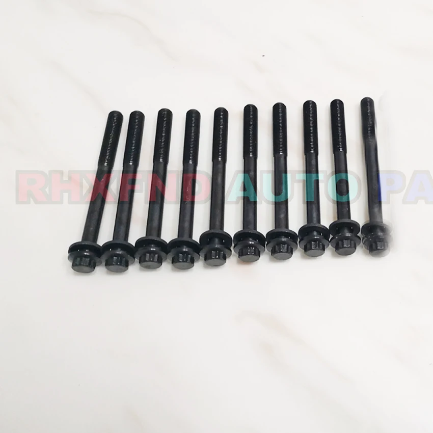 10pcs DW10BTED4 DW10TED4 DHV / RHK RHP / RHR RHT / RHW RHY / RHZ head bolts for suzuki GRAND VITARA