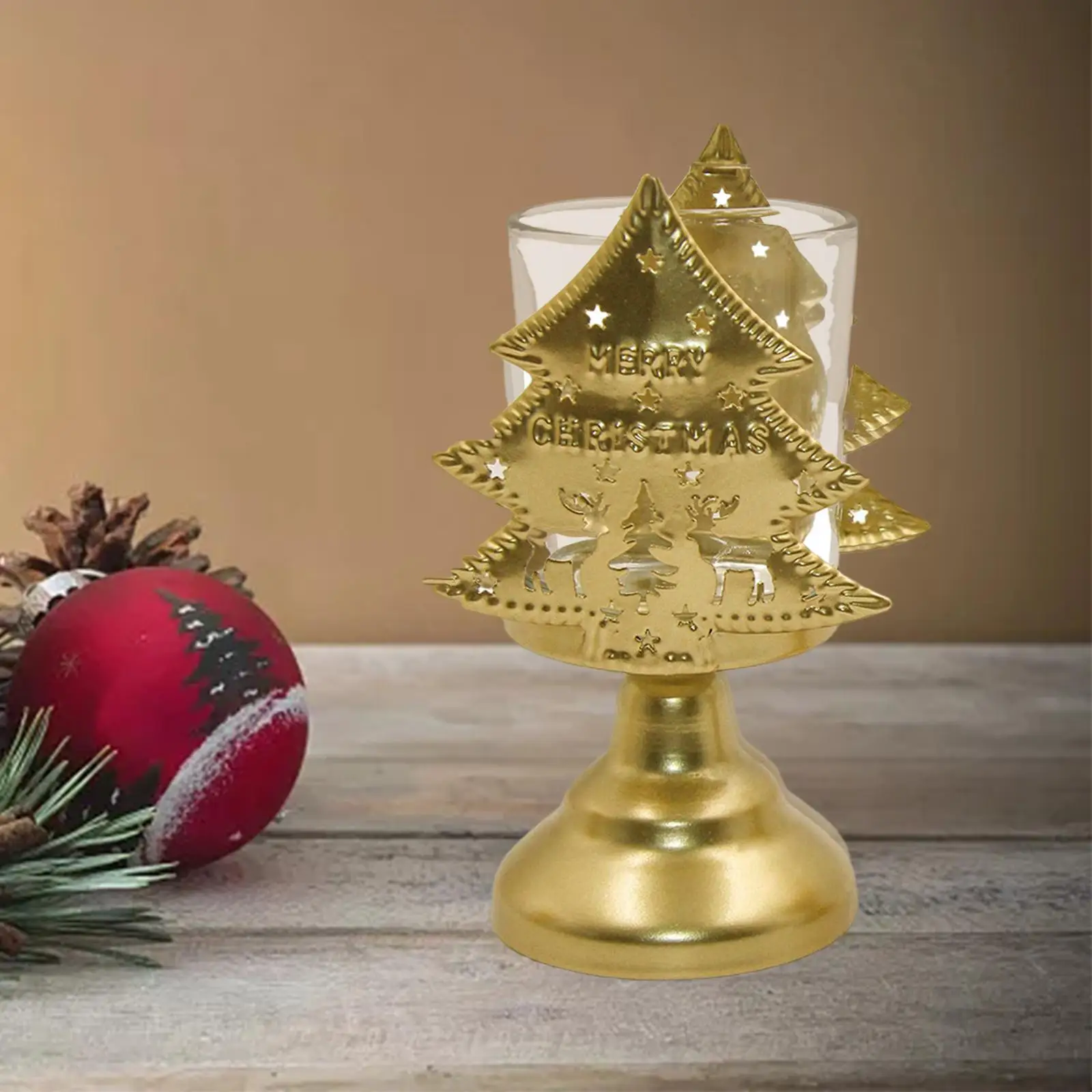 Glass Candlestick Holder, Candle Holders for Taper Candles, Pillar Candles, and Tealight Candles