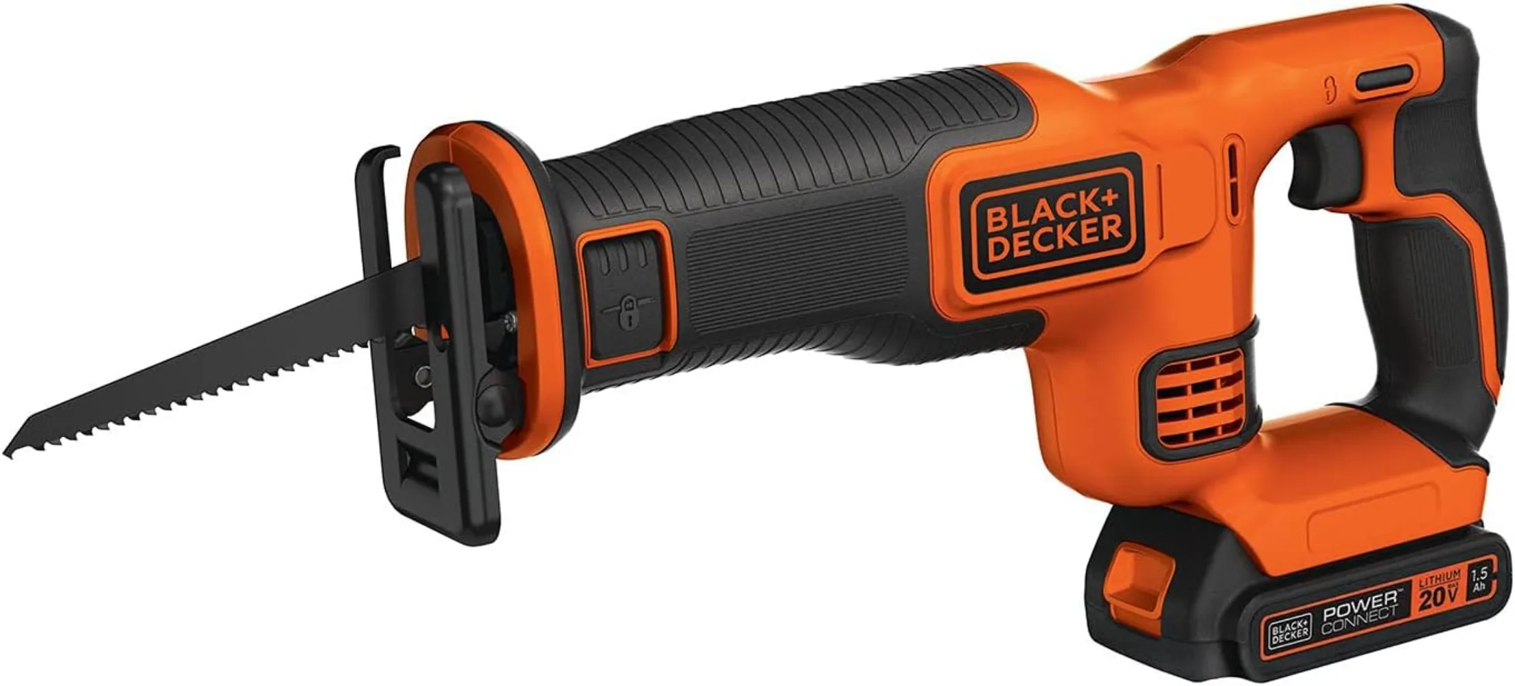 20V MAX* Cordless Reciprocating Saw Kit (BDCR20C),Variable speed trigger for increased control