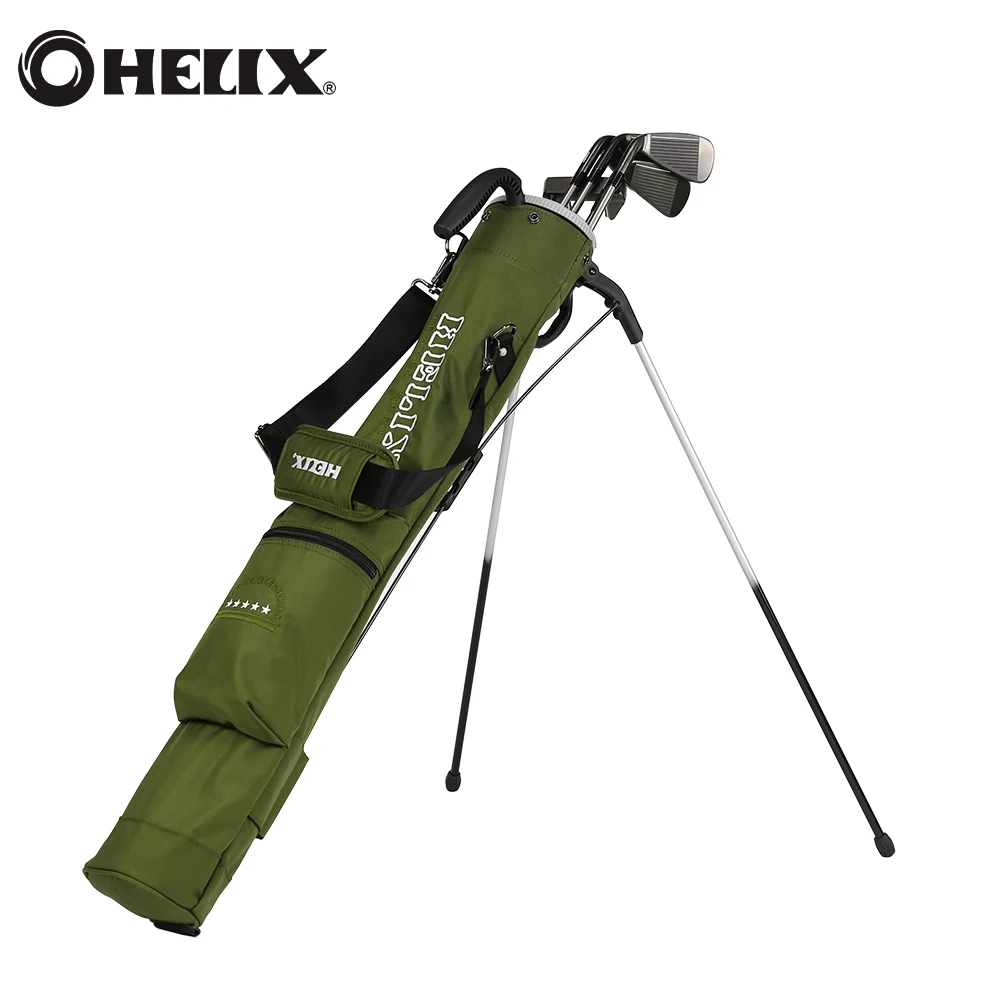 HELIX Sunday Golf Bag with Stand, Lightweight Easy Carry Golf Stand Bag with Shoulder Strap, Practice Ranger Sunday Bag for Men