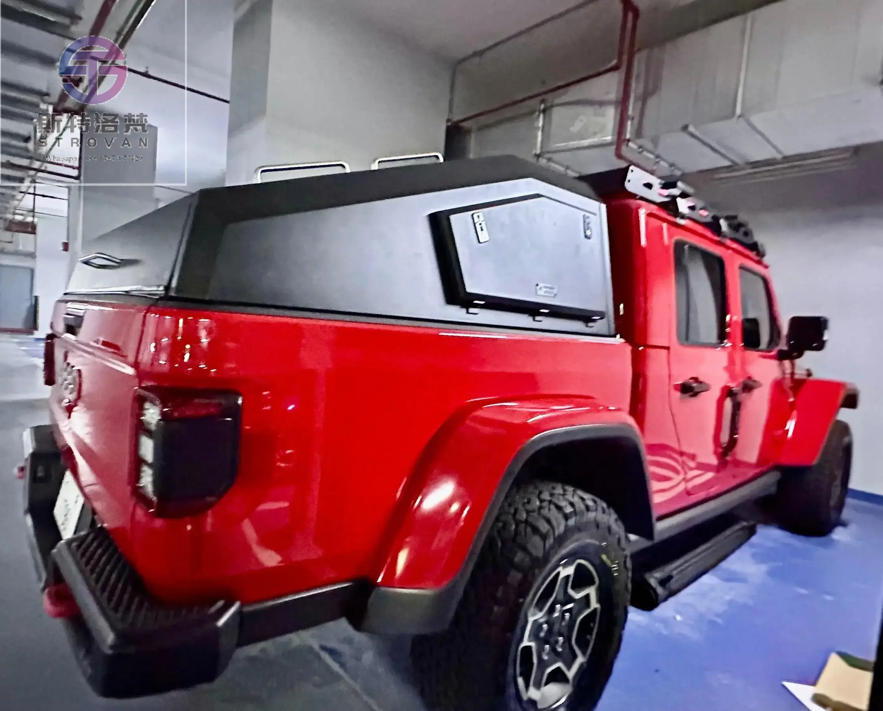 

Waterproof Steel Split Design Gladiator Pickup Hardtop Camper Ready Roof Cover For Camping