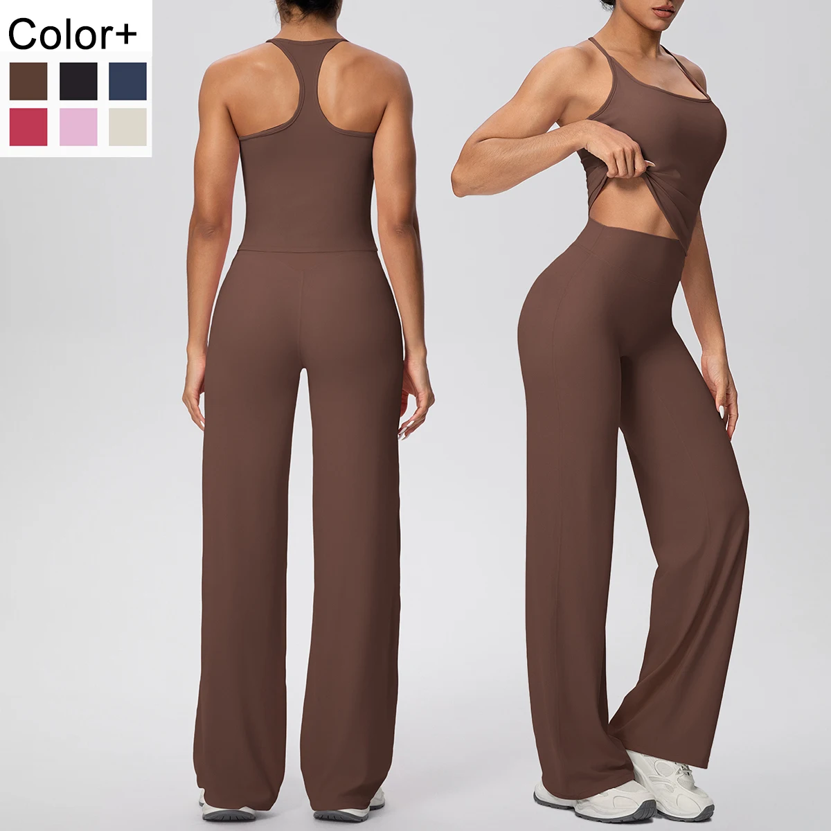 2 قطعة ملابس اللياقة البدنية الرياضية اليوغا مجموعة للمرأة بلون عالية القوة مثير تجريب أعلى I على شكل سترة سروال شكل قلم رصاص اليوغا مجموعة #1