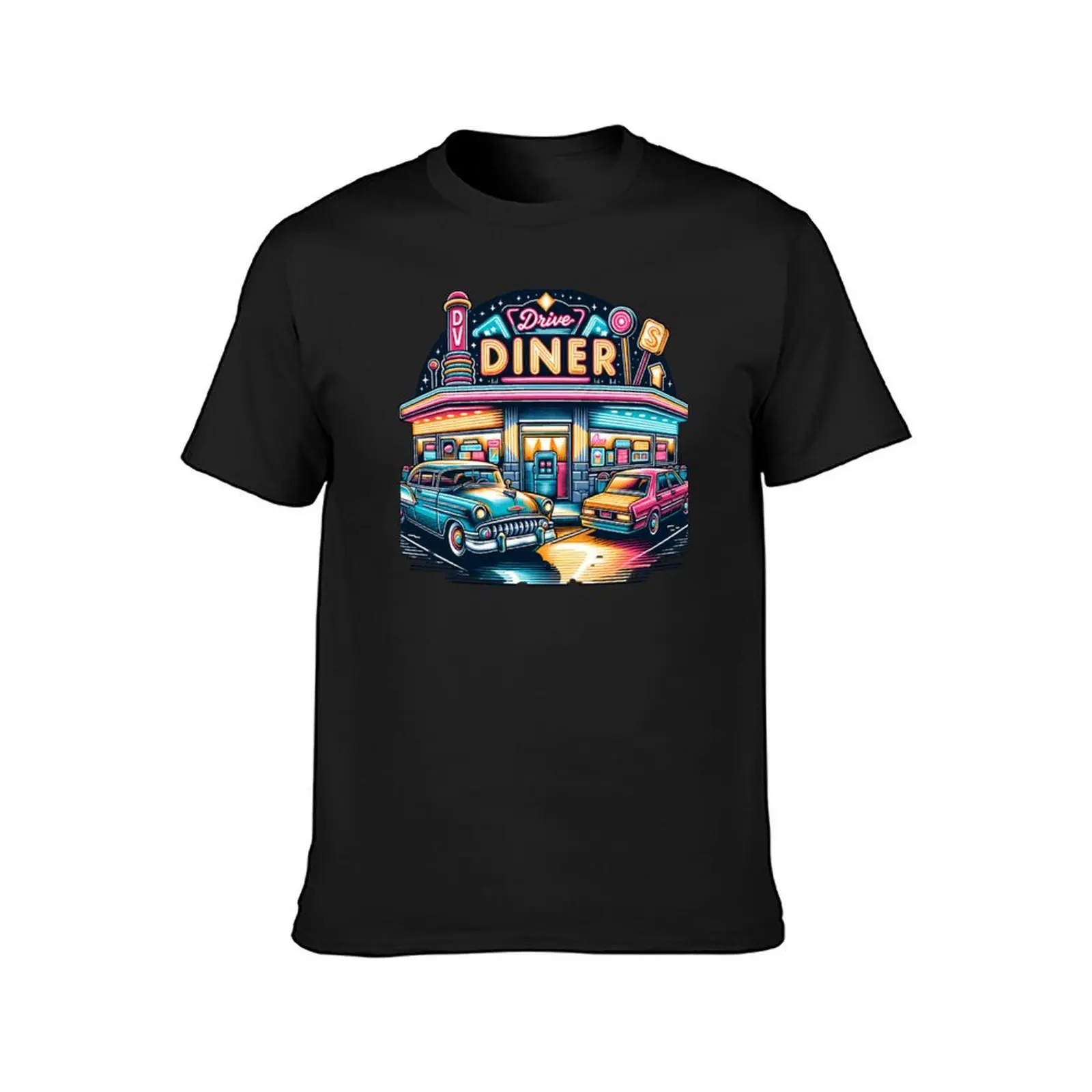 Drive-In Diner T-Shirt street wear customs shirts graphic mens designer t shirt