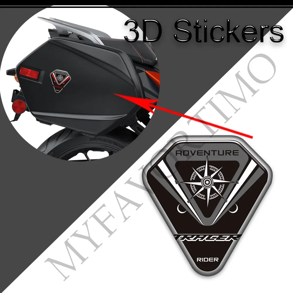 

For Yamaha Tracer 700 900 GT MT07 MT09 MT 07 09 Motorcycle Tank Pad Grip Trunk Luggage Windscreen Screen Deflector 3D Stickers