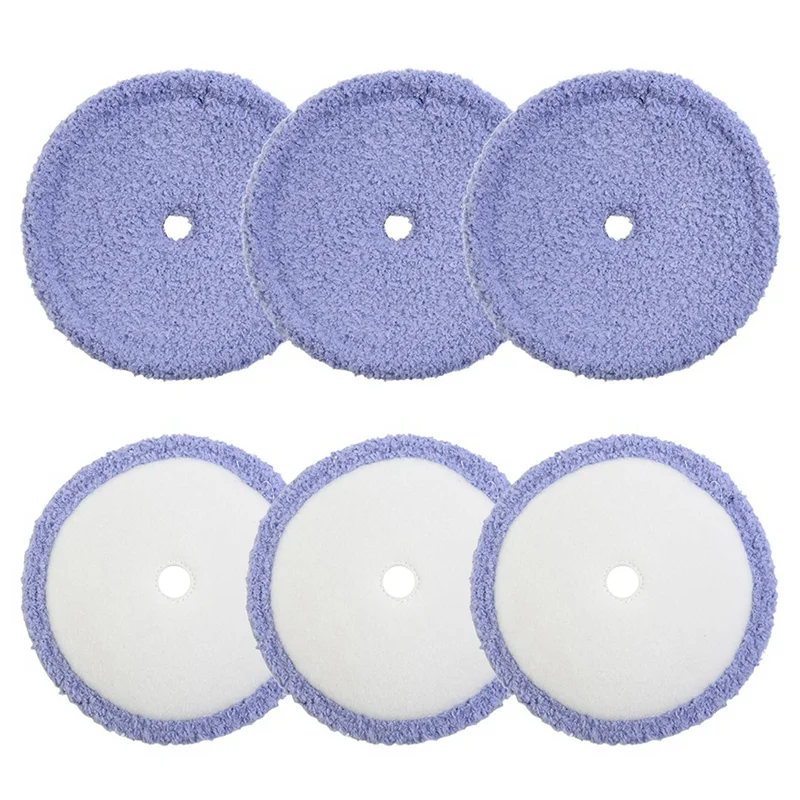 ABZA-12X وسادات ممسحة من الألياف الدقيقة قابلة للغسل لملحقات استبدال الروبوت EVERYBOT Edge RS700 RS500