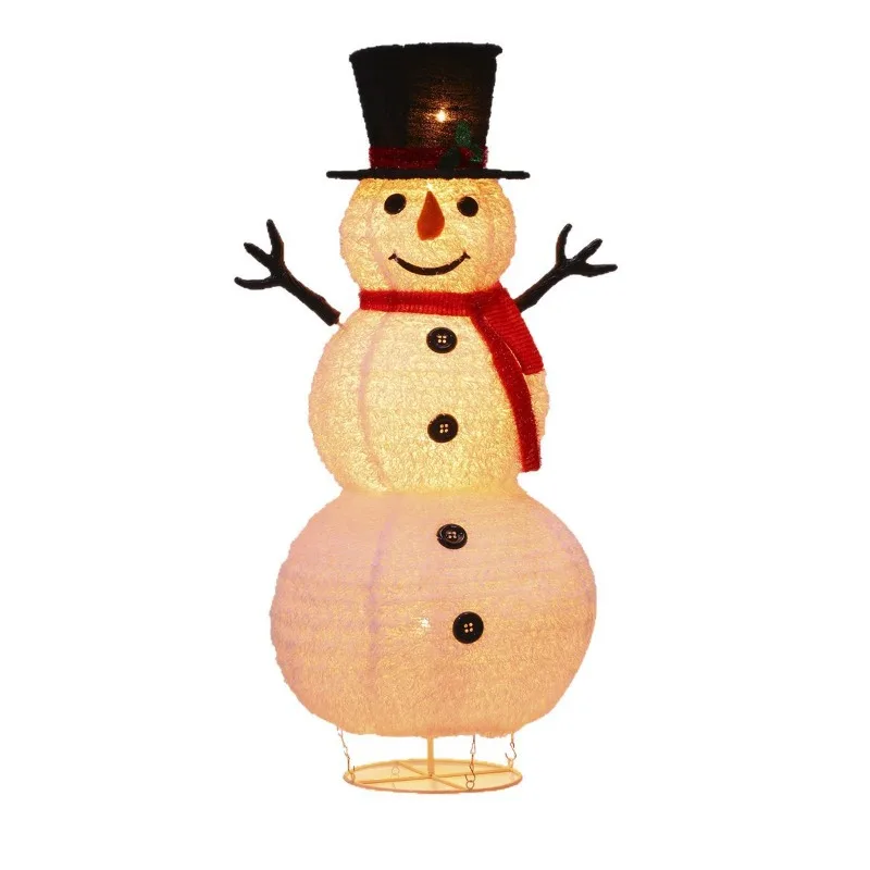 

Пятно 1,2 м телескопический реквизит из кованого железа, орнамент, композиция сцены, рождественские украшения, светящийся снеговик