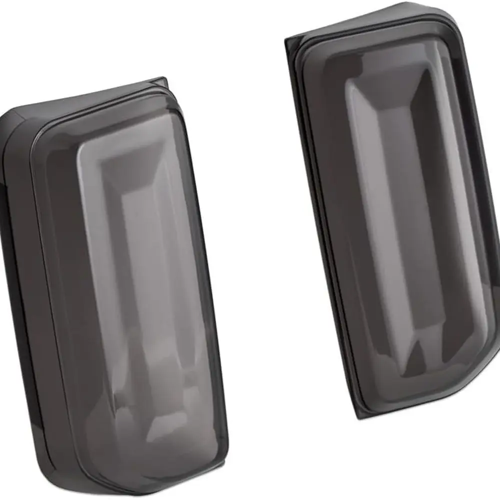 أغطية مصابيح خلفية LED مدخنة IAG I-Line لسيارة Ford Bronco 2021+ 2/4 Door (المصابيح الخلفية LED OEM فقط، لا تناسب القاعدة أو الوضع الرياضي