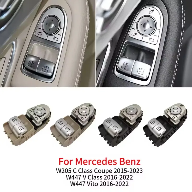 Car Electric Power Master Window Switch Replacement For Mercedes W205 W447 W448 For Mercedes C V Class V260 C180 C200 C300 Coupe