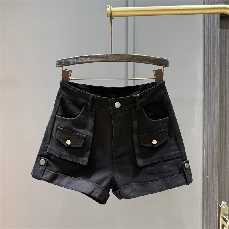 كرة لولبية الرجعية الدنيم بنطال ذو قصة أرجل واسعة للنساء خريف 2025 منتج جديد التخسيس والحار فتاة فضفاضة موضة ألف خط السراويل