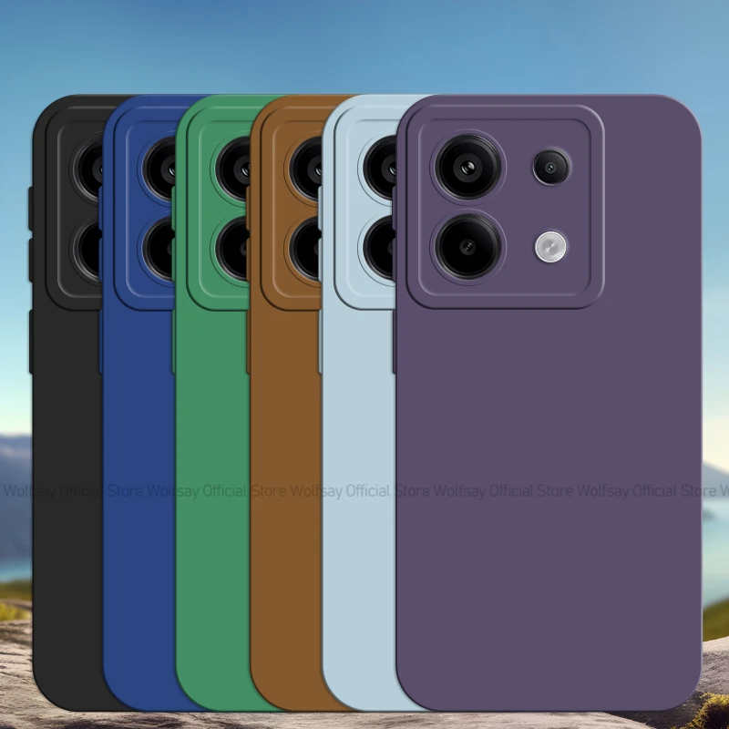 Für Xiaomi Redmi Note 13 Pro 5G Hülle Xiaomi Redmi Note 13 Pro 5G Cover Luxus TPU stoßfeste flüssige Silikon-Telefon-Rückseite