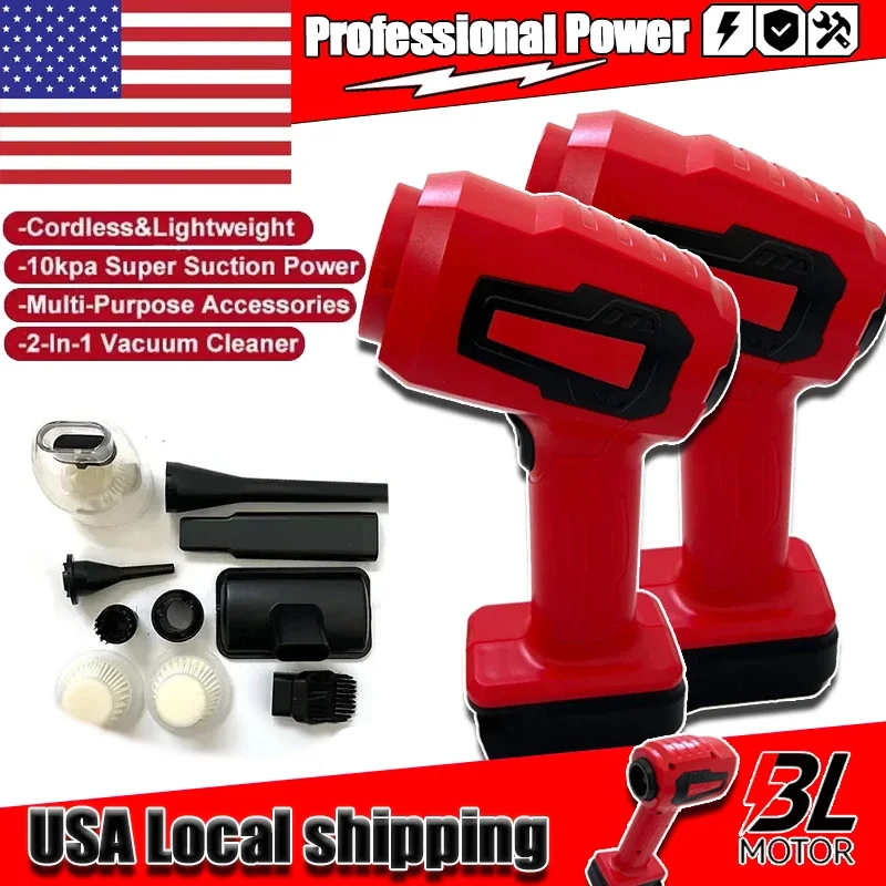 

Портативный аккумуляторный ручной пылесос Fit Milwaukee 120 Вт для автомобиля, 18 В, литий-ионный аккумулятор, 3 в 1, электрический пылесос для дома и автомобиля