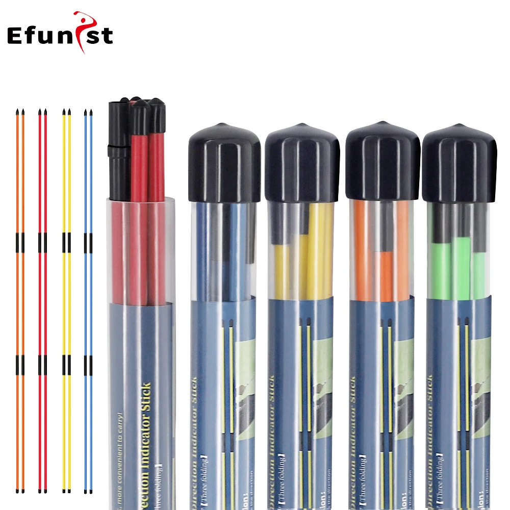 Golf Swing Training Tools Golf Alignment Sticks 2 Sets 48 zoll Alignment Practice Rods Zusammenklappbare 5 Farben Golf Alignment Sticks