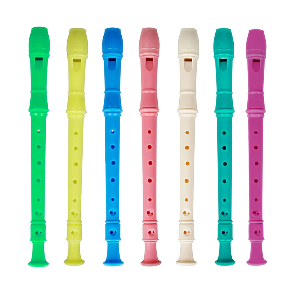 Flauta J32 de 8 agujeros, grabadora de clarinete, flauta Vertical ABS con palo de limpieza, instrumento Musical educativo para niños y principiantes