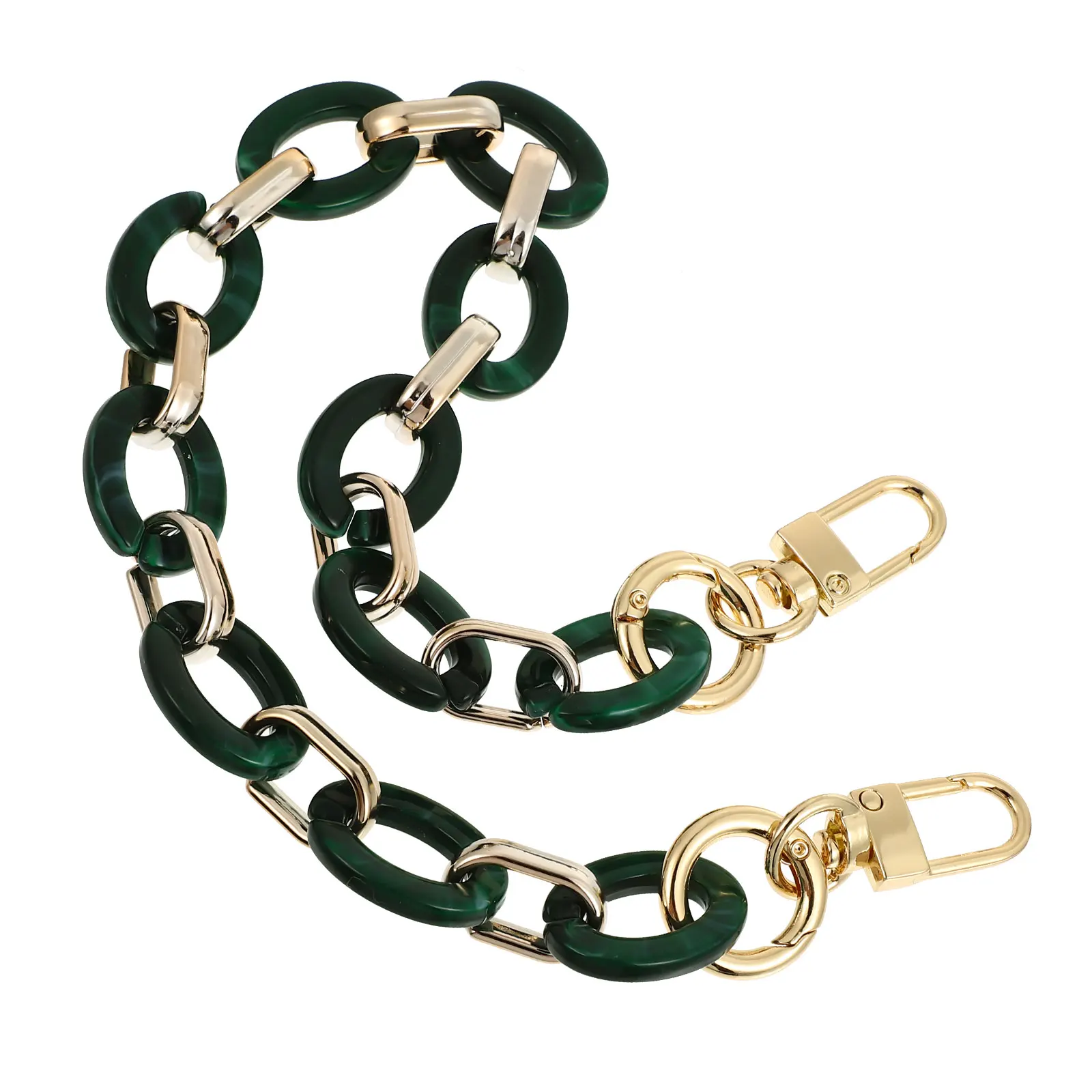 حقيبة ريترو مزخرفة من الراتنج بسلسلة أنيقة وخفيفة الوزن وحزام كتف ومقبض للتسوق في حفلات الشاطئ في الهواء الطلق