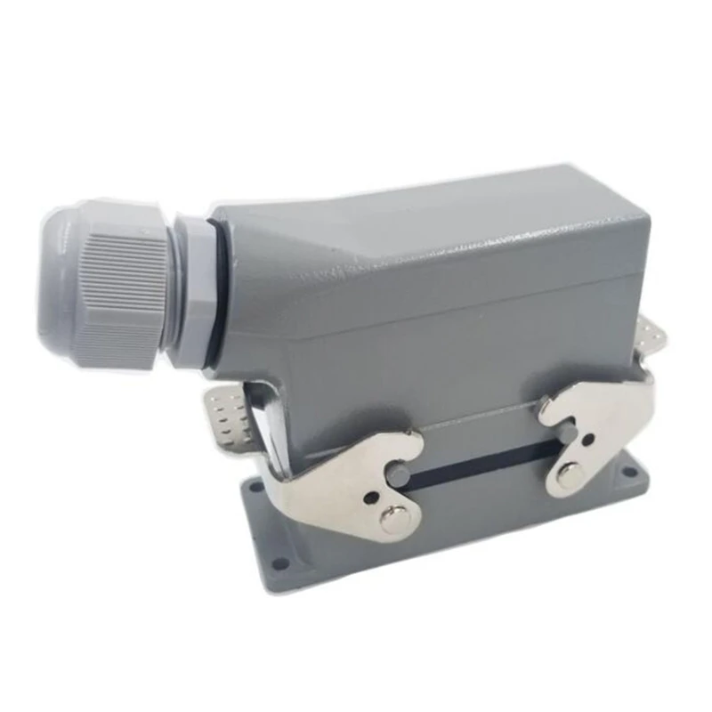 Rectangular Heavy Duty Connectors HDC HE 10 Core Pin 16A 500V Waterproof Aviation Plug Side Line Connector,HDC-HE-010