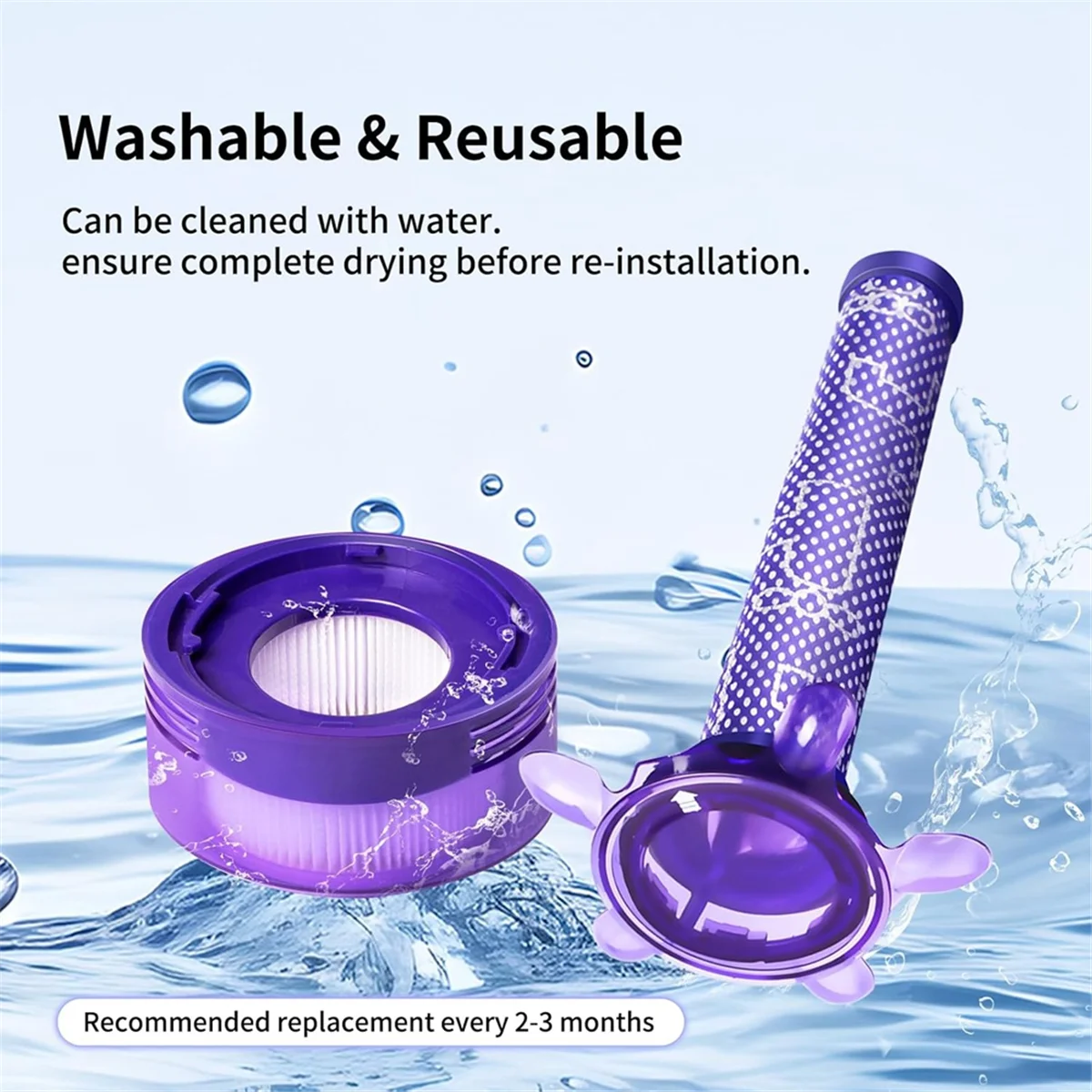 A14G-ตัวกรองสูญญากาศสําหรับ V8 Focus ที่นอนสูญญากาศไร้สายโพสต์ตัวกรองและตัวกรองล่วงหน้า,หมายเลขชิ้นส่วน 965661 -05