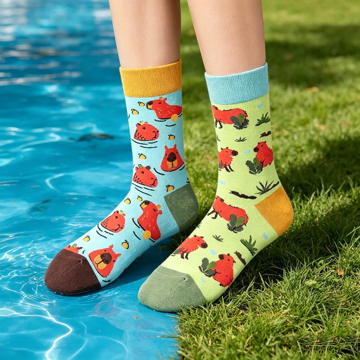 

1 Pair Man Women Sock Original AB Tide Socks Colorful Socks Flowers Fruits Candy Cotton Socks Daily Friend Get-together Gifts