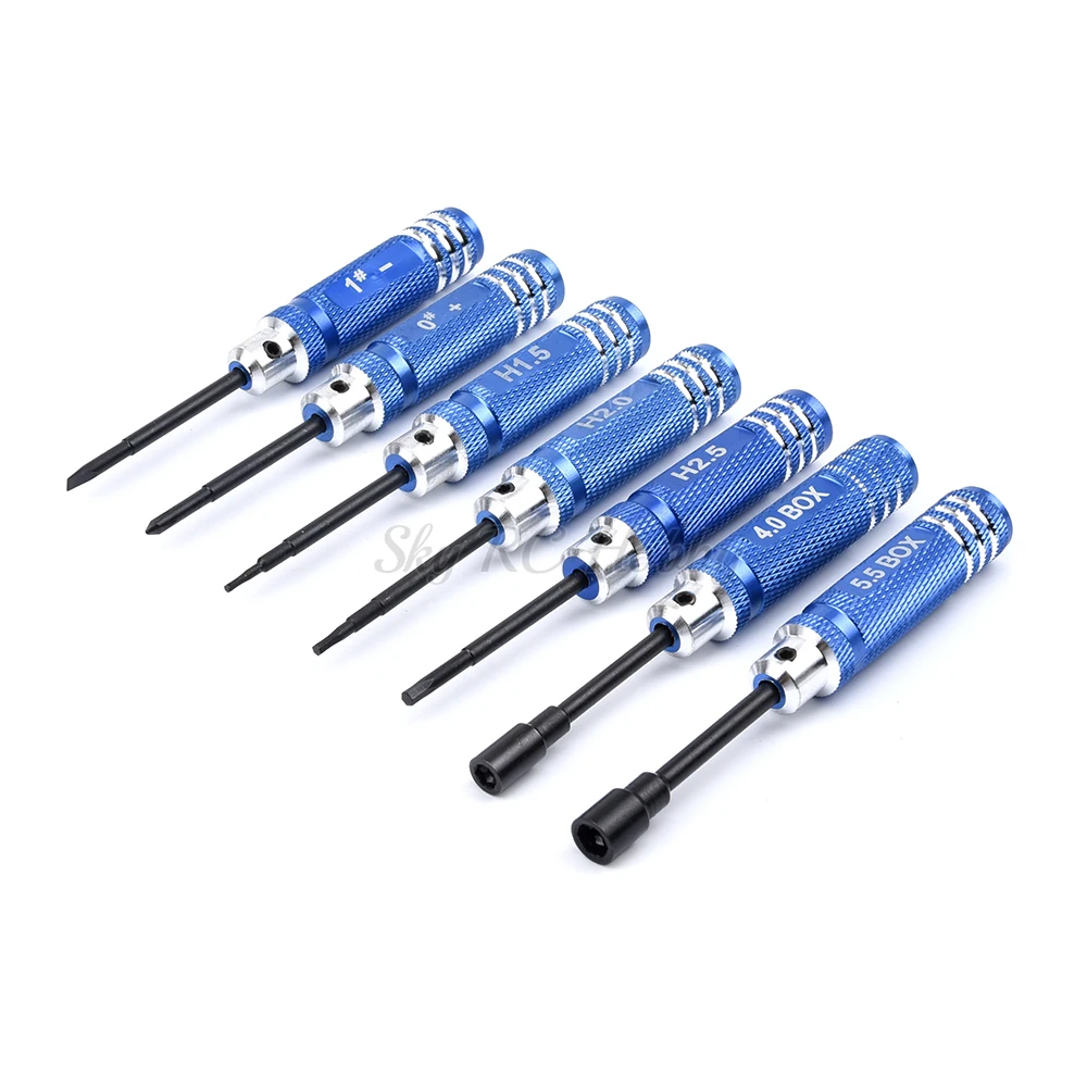 7PCS/Set 0/1/1.5/2/2.5/4/5.5mm DIY Hexagonal Hex Screw Driver Tool Set Screwdriver For RC Camera Drone FPV Quadcopter Helicopter