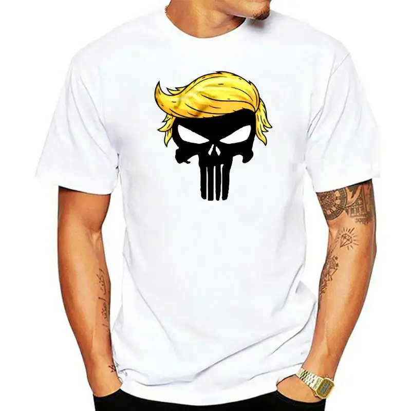 RARE ITEMS Trump Punisher T Shirt Donald Trump Cotton  T-SHIR S-5XL