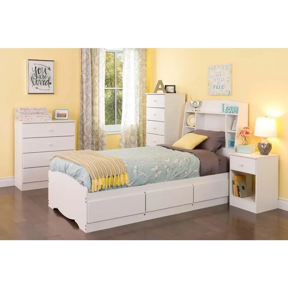Creativity Home Furniture Dressing Table With Mirror Functional Bedroom Dresser Chest Of Drawers 16“ D X 30” W X 36.25“ H White