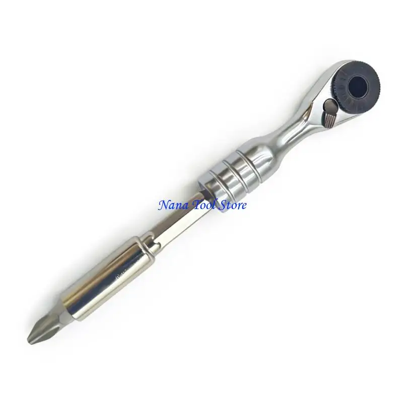 31GJ 1/4Inch Miniature Ratchet Wrench Set Compacts Alloy Steel Tool For Tight Space
