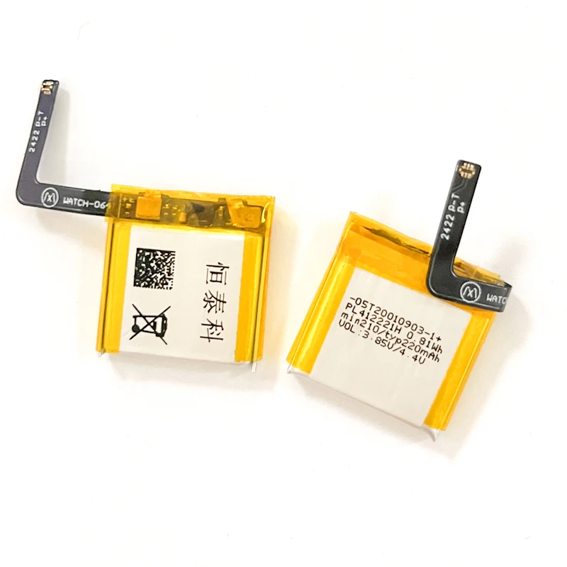 Rechargeable Battery PL412221H 220mAh 3.85V Replacement Li-ion Polymer Batteries for Huami Amazafit GTS A1913 A1914 Smart Watch