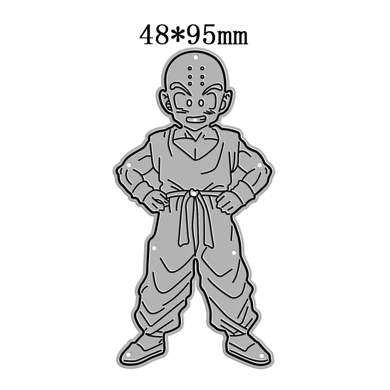 2022 New Confident Bald Boy Cutting Dies For Scrapbooking Paper Craft And Halloween Card Making Embossing Decor No Stamps