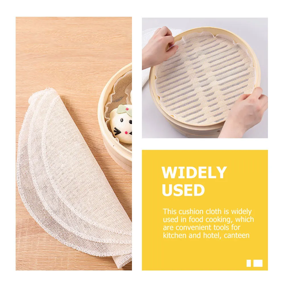 

20Pcs Cotton Steamer Liners Non-Stick Multi-Function Steaming Cloth Household Kitchen Gadgets Steamed Bun Cushion Mat