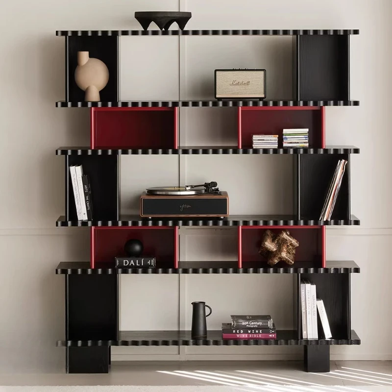 

The living room is a high-end atmospheric floor-to-ceiling storage shelf, and the modern and simple study room