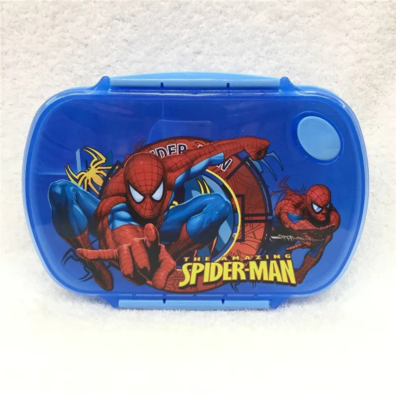 

Ланч-бокс с рисунком аниме «Человек-паук», детский милый ланч-бокс, портативный герметичный контейнер для еды, студенческая пластиковая посуда