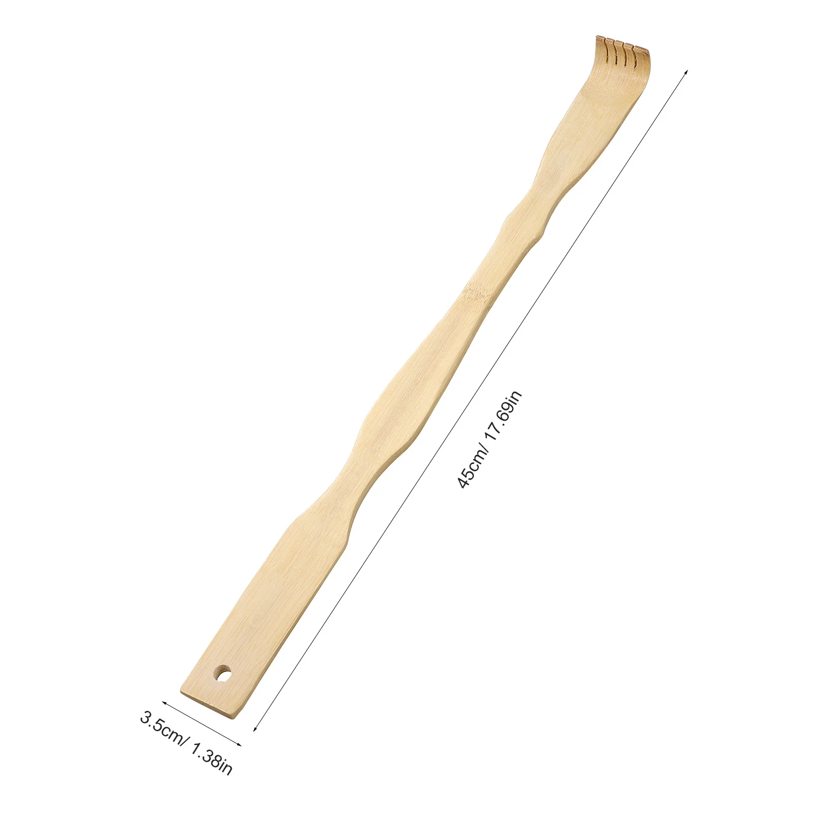 

3pcs Bamboo Back Scratcher Long Handle Wooden Scratchers For Itching Relief Comfortable Grip Wall-Hangable Design For Men Women