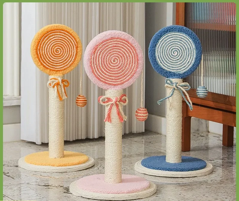 

Cat Scratching Post Lollipop Vertical Cat Climbing Frame Sisal Cat Scratching Board Pet Scratching Tools