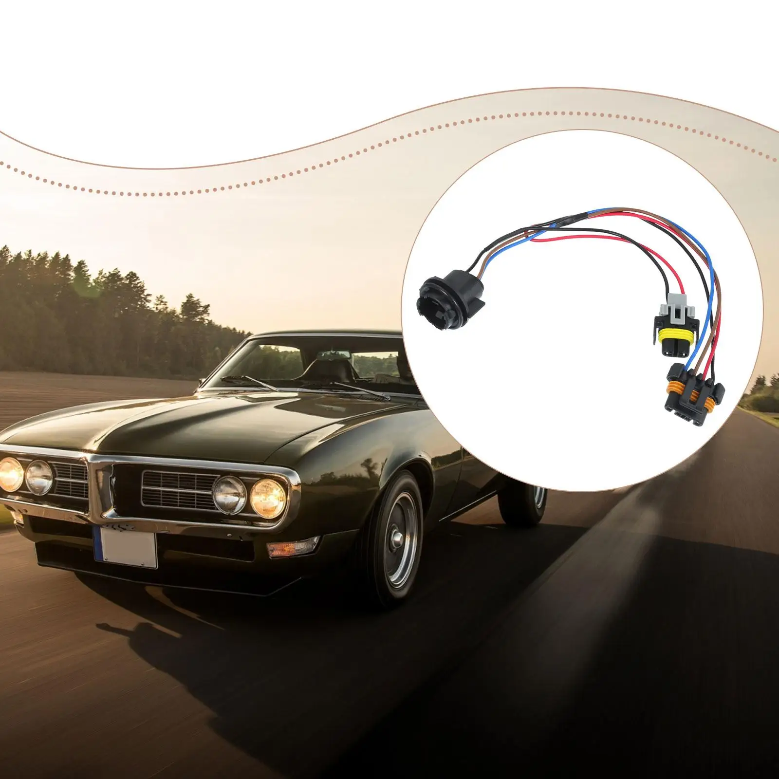 Front Fog Light Wiring Harness 16530926 16530926 High Performance Auto Components Professional Replacement Easy to Install
