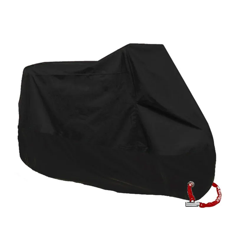 190T Motorcycle Cover Outdoor Thick Waterproof Motorcycle Case UV Anti Indoor for Scooter Dustproof Motorbike Covers Waterproof