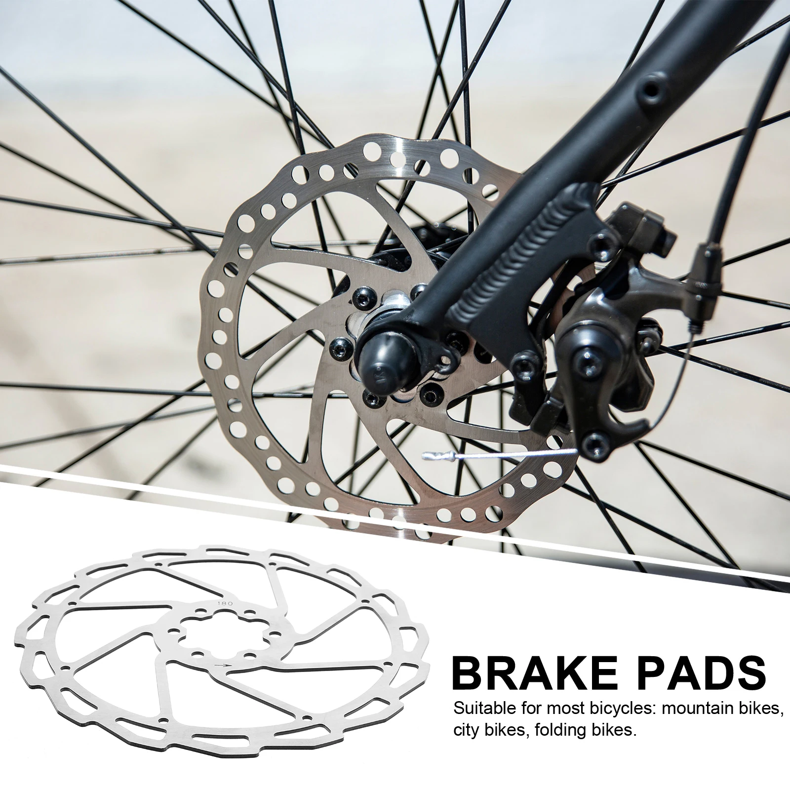 Lightweight Metal Replacement For Cycling Durable Sturdy Silent Plate Rotor High Performance Cycling Supplies Mountain Road Bike