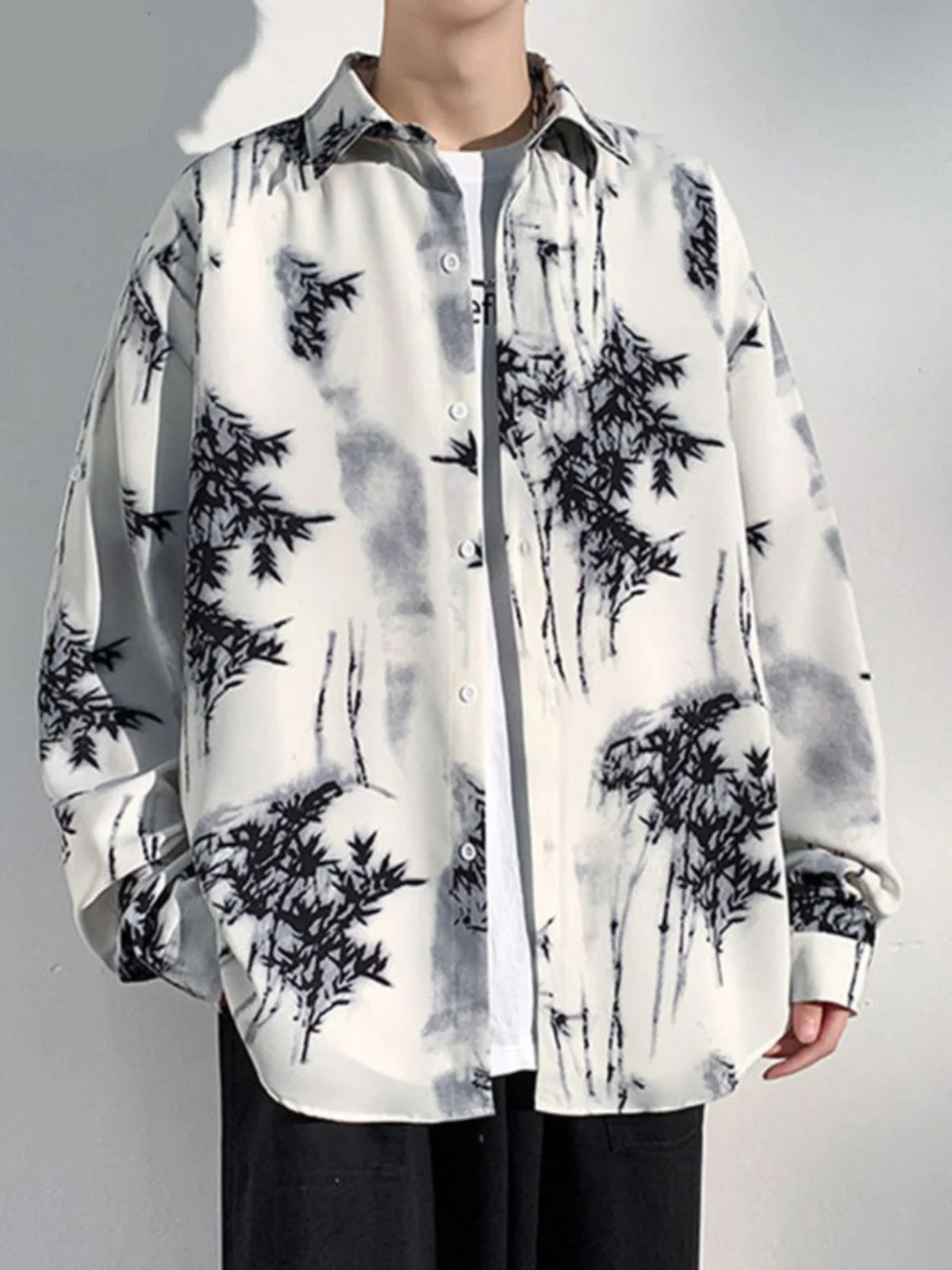 

Мужские брюки свободного кроя Long Sve irt Water-Media Tie-Dye Design, осенний специальный большой размер 300 Pou, китайский Sle Faionable S...