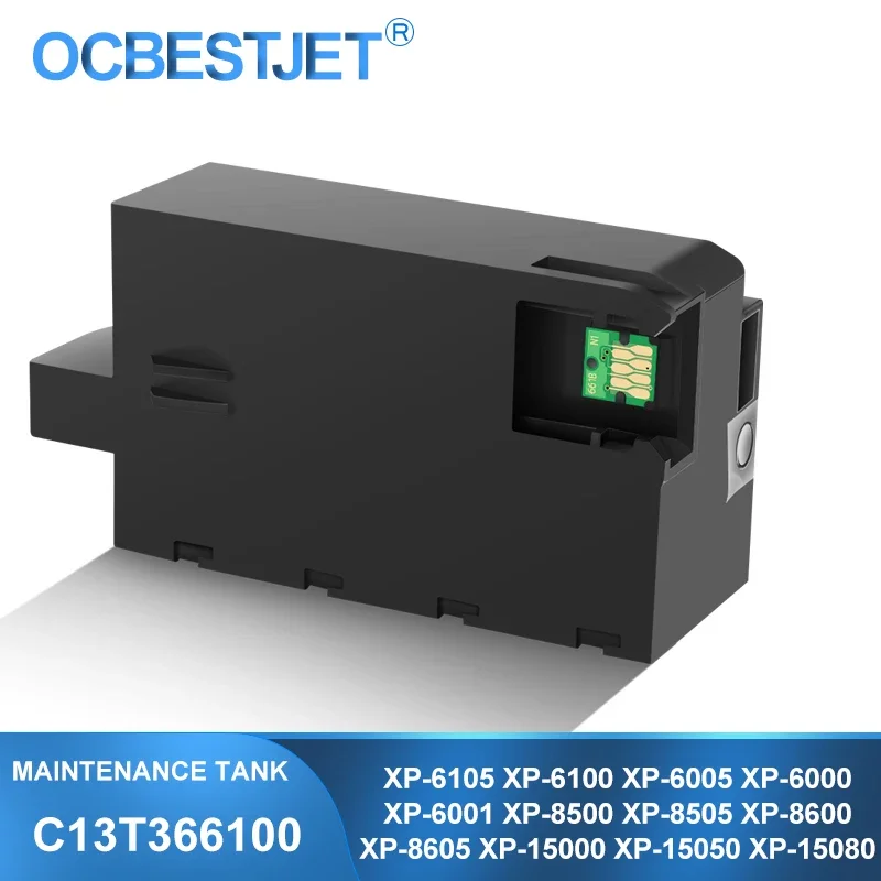 Tanque de tinta de mantenimiento T3661 para impresora Epson XP 8505 15000 6000 6001 6005 8500 8600 8605 6100 6105 C13T 366100   Caja de mantenimiento