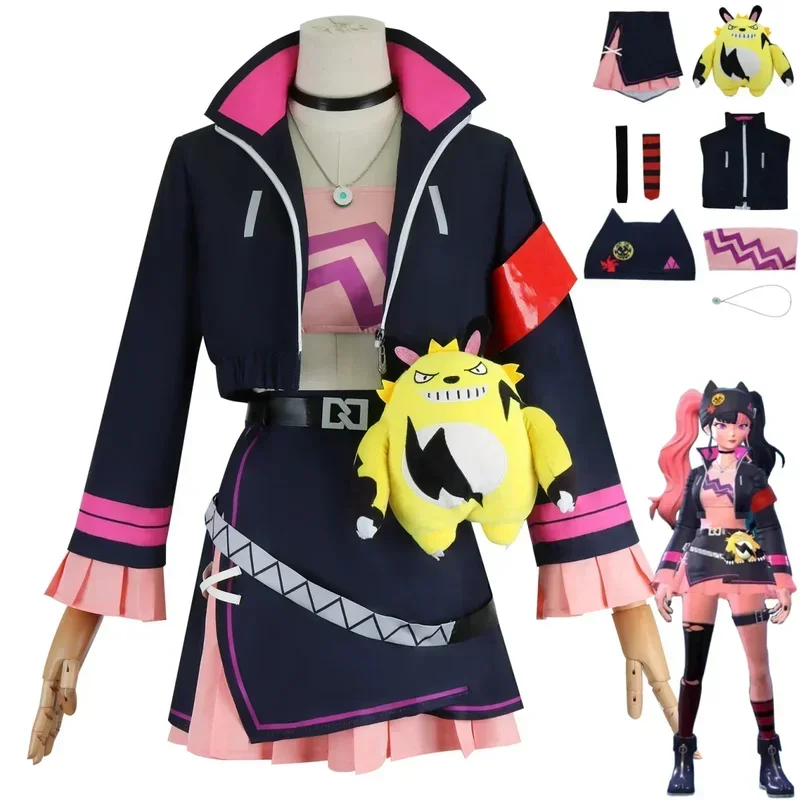 

FC62024 New Anime Game Palworld Zoe Cosplay Costume Battle Dress Tops Skirt Performance Dress Daily Woman Sexy Lovely Carni@FC8！